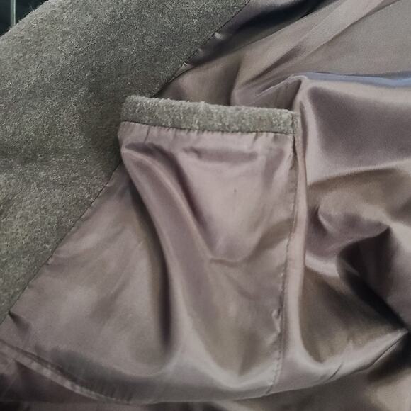 Alorna women's brown Vintage wool full length XL coat capsule dark feminine - Picture 9 of 9